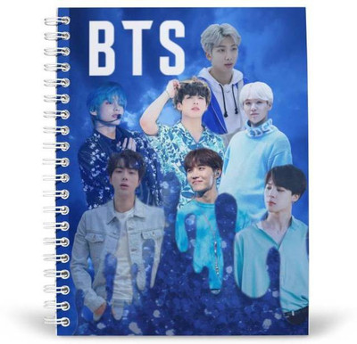 PurpleBees BTS Bangtan Boys A5 Diary Unruled 160 Pages(White)