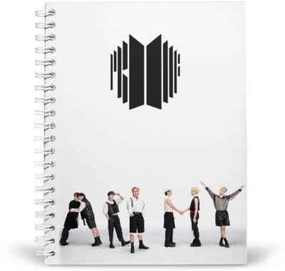 PurpleBees BTS ARMY Behind You A5 Diary Unruled 160 Pages(White)