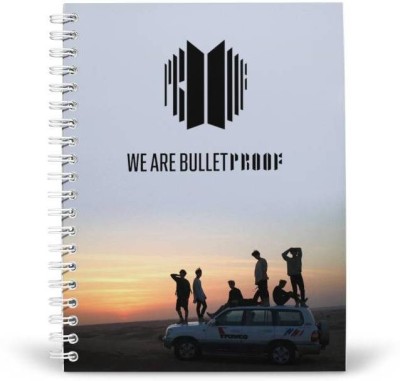 PurpleBees BTS Proof A5 Diary Unruled 160 Pages(White)