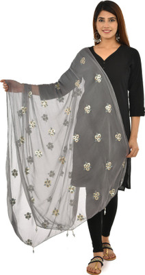 YOUTHQUAKE Chiffon Embroidered Women Dupatta
