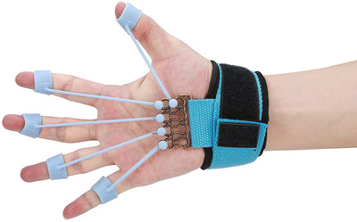 keycraze 3 In 1 Finger Exerciser Hand Strengthener Finger Stretcher Hand Grip/Fitness Grip(Green, Blue, Orange)