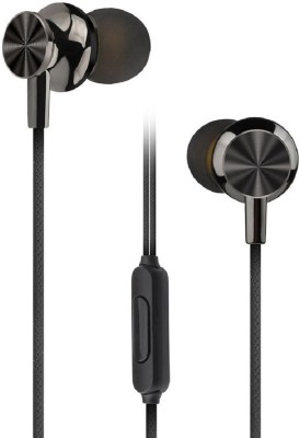 ASTRUM Electro Painted Stereo Wired Earphones + In-line Mic – EB160 Wired Headset(Black, In the Ear)