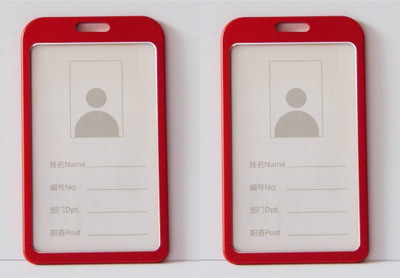 R K SALES Aluminum ID Badge Holder(Pack of 2)