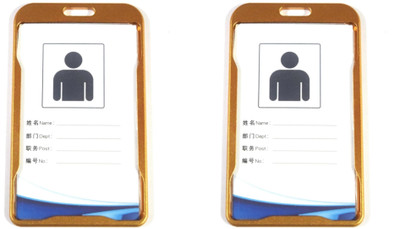 R K SALES Aluminum ID Badge Holder(Pack of 2)