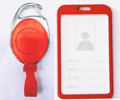 R K SALES Aluminum, Plastic ID Badge Holder, ID Badge Reel(Pack of 1)