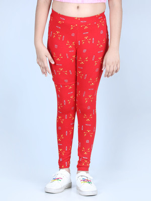 STYLESTONE Legging For Girls(Red Pack of 1)