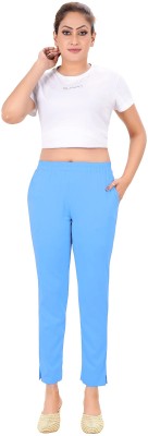 Nena Fashion Regular Fit Women Light Blue Trousers