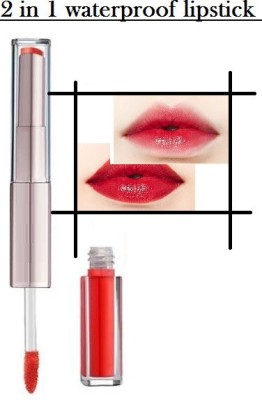 KA-KAIASHA 2 IN 1 MATTE FINISH AND WATERPROOF RED SHADE LIPSTICK PACK OF 1(RED, 5 ml)