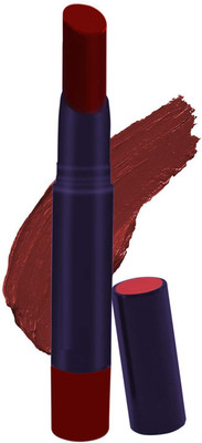 Latixmat Dark brown matte crayon non transfer smudge proof lipstick waterproof(dark brown, 3.8 g)