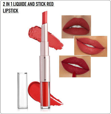 winry FOR WOMANS AND GIRLS 2 IN 1 RED CRAYON AND LIQUID LIPSTICK(RED, 10 g)