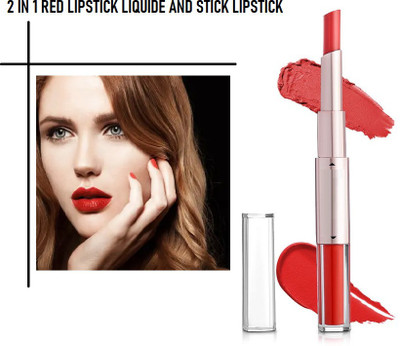 winry POCKET FRIENDLY MATTE FINISH 2 IN 1 RED LIPSTICK(RED, 10 g)
