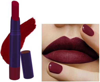 MYEONG Maroon Shade Super Stay Long Lasting Non Transfer Lipstick(Maroon, 3.8 g)