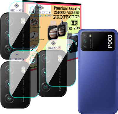 HIDEOUS Back Camera Lens Glass Protector for Poco M3(Pack of: 3)