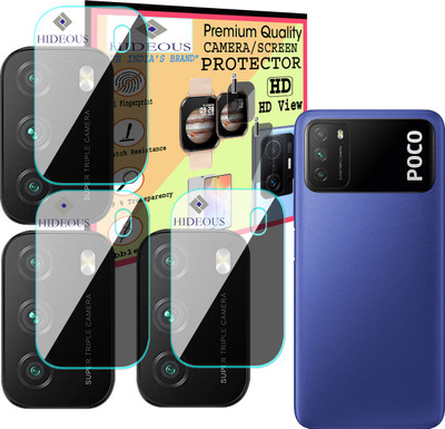 HIDEOUS Back Camera Lens Glass Protector for Poco M3(Pack of: 3)