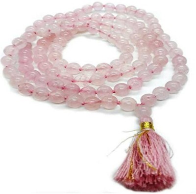 Beaded Delicate Rose Quartz Stone Necklace with Pink Chain for a Touch of Elegance Onyx Gold-plated Plated Stone Necklace