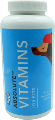 Drools VITAMIN TAB 3INCH BONE Milk 1 kg Dry Adult, New Born, Senior, Young Dog Food