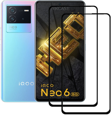 NKCASE Edge To Edge Tempered Glass for IQOO Neo 6 5G(Pack of 2)
