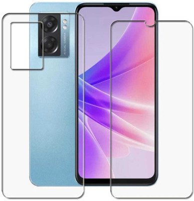 DOWRVIN Front and Back Tempered Glass for OPPO A57 5G(Pack of 2)