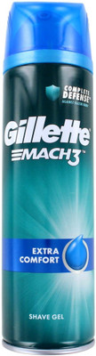 Gillette Mach3 Complete Defense Against Razor Burn Extra Comfort Shave Gel (Made In U.K)(200 ml)