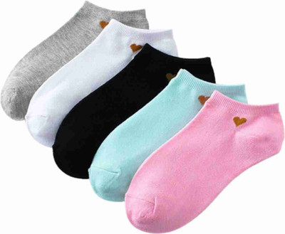STYLE ACADEMY Women Solid Ankle Length(Pack of 5)