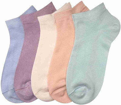 STYLE ACADEMY Women Solid Ankle Length(Pack of 5)