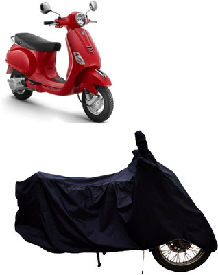 Tricway Two Wheeler Cover for Piaggio(Vespa LX 125, Black)