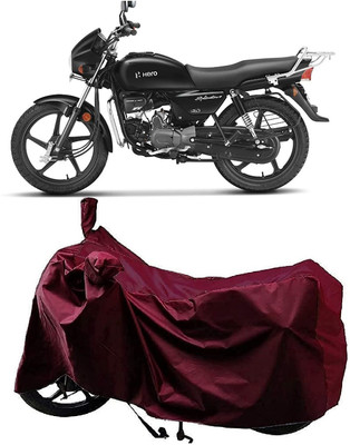 KEDIT Waterproof Two Wheeler Cover for Hero(MotoCorp Splendor Plus, Maroon)