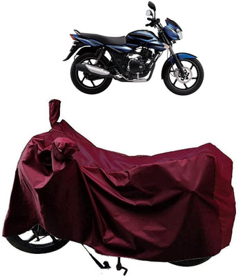 KEDIT Two Wheeler Cover for Bajaj(Discover 135, Maroon)