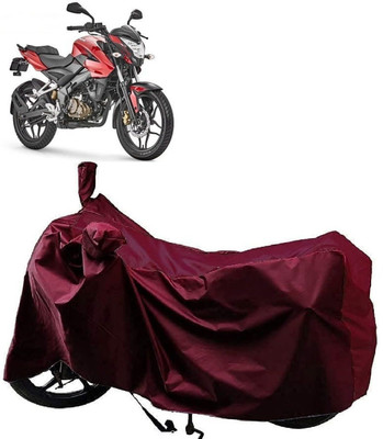KEDIT Waterproof Two Wheeler Cover for Bajaj(Pulsar 180NS BS6, Maroon)