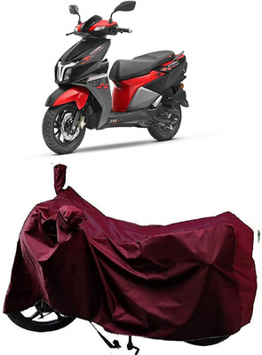 KEDIT Two Wheeler Cover for TVS(Ntorq 125, Maroon)