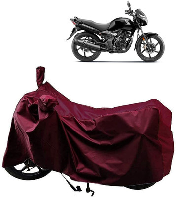 KEDIT Waterproof Two Wheeler Cover for Honda(CB Unicorn, Maroon)