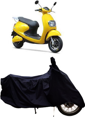 Tricway Two Wheeler Cover for Techo Electra(Emerge, Black)