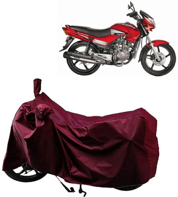 KEDIT Waterproof Two Wheeler Cover for Hero(Ambition, Maroon)