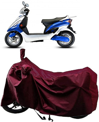 KEDIT Waterproof Two Wheeler Cover for Hero(Electric Maxi, Maroon)