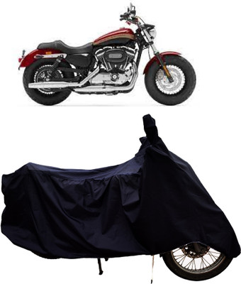 Tricway Two Wheeler Cover for Harley Davidson(1200 Custom, Black)