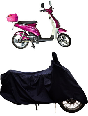 Tricway Two Wheeler Cover for Ampere(E Lite, Black)