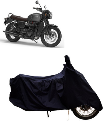 Tricway Two Wheeler Cover for Triumph(Bonneville T120 Black BS6, Black)