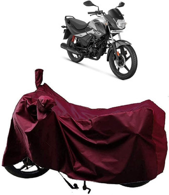 KEDIT Two Wheeler Cover for Hero(Passion Pro, Maroon)