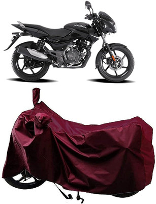 KEDIT Two Wheeler Cover for Bajaj(Pulsar 125, Maroon)