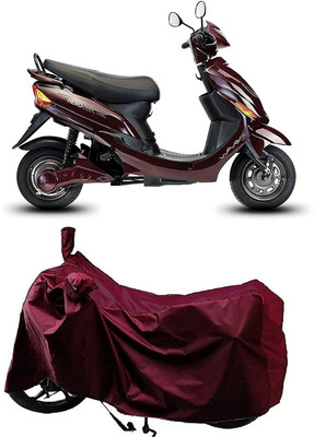 KEDIT Waterproof Two Wheeler Cover for Hero(Electric Wave Dx, Maroon)
