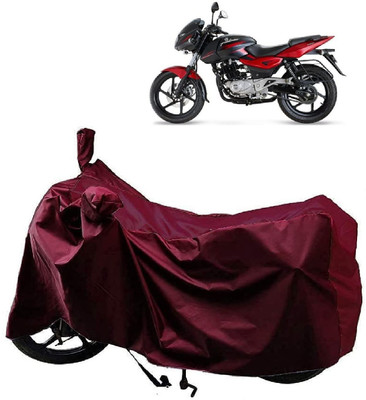 KEDIT Waterproof Two Wheeler Cover for Bajaj(Pulsar 180 DTS-i, Maroon)