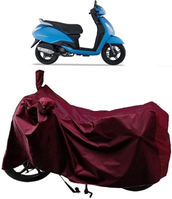 KEDIT Two Wheeler Cover for TVS(Jupiter, Maroon)