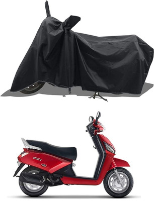 KEDIT Two Wheeler Cover for Universal For Bike(Gusto BS6, Black)