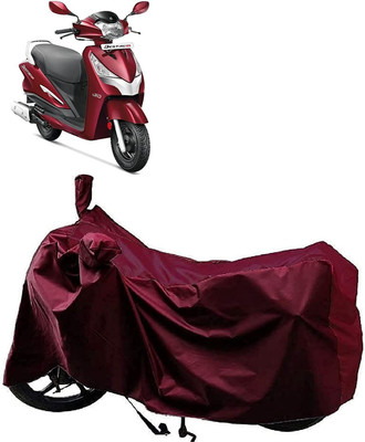 KEDIT Waterproof Two Wheeler Cover for Hero(Destini 125, Maroon)