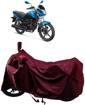KEDIT Two Wheeler Cover for Hero(Splendor I Smart, Maroon)