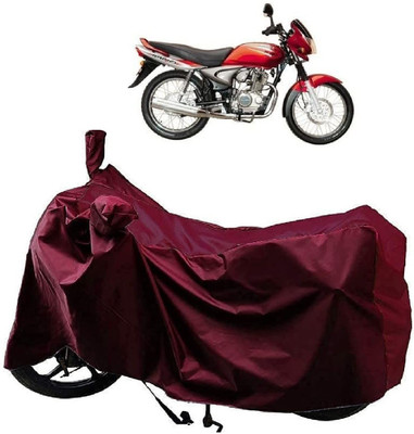 KEDIT Waterproof Two Wheeler Cover for Bajaj(Wind 125, Maroon)