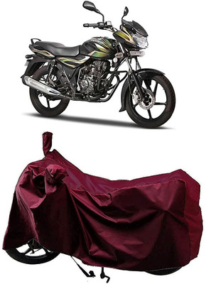 KEDIT Waterproof Two Wheeler Cover for Bajaj(Discover 100 DTS-i, Maroon)