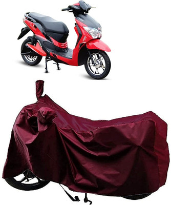 KEDIT Two Wheeler Cover for Hero(Electric Dash, Maroon)