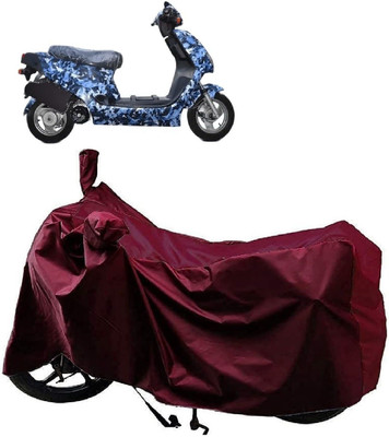 KEDIT Two Wheeler Cover for Hero(Electric AXLHE-20, Maroon)