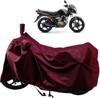KEDIT Waterproof Two Wheeler Cover for TVS(Victor Premium, Maroon)